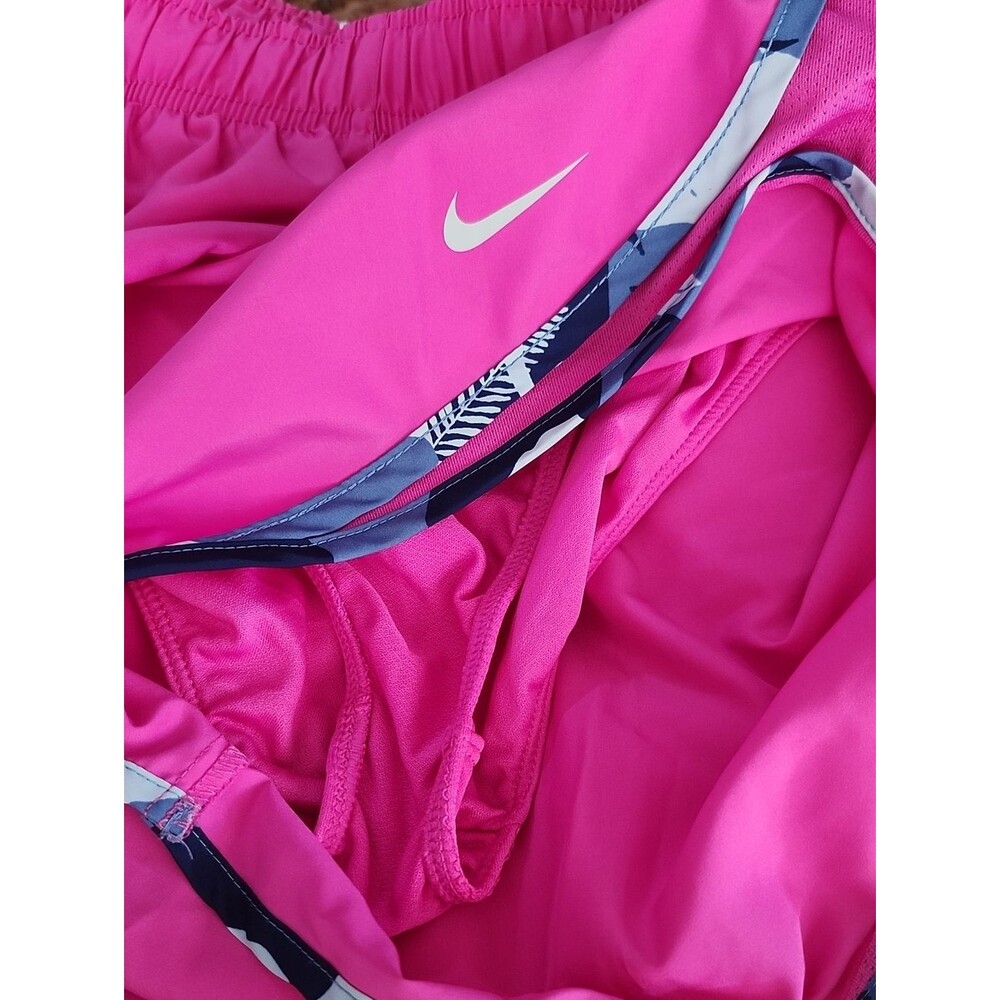 Nike Dri-Fit Raspberry Pink Athletic Shorts, Built In Panties, Drawstring, Small - Picture 6 of 7